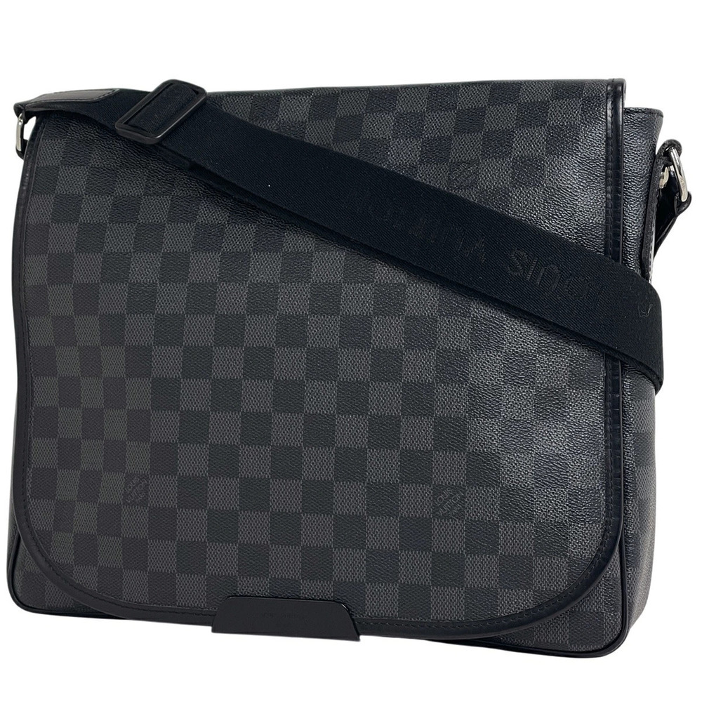 Louis Vuitton Daniel Messenger Bag Shoulder Damier Graphite Black